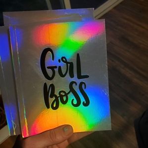Silver iridescent note books. 80 Page.